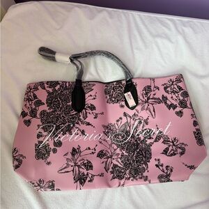 Victoria's Secret Pink Floral Tote Bag